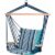Swing Blue Wood Cotton With armrests Striped 53 x 100 cm