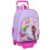 School Rucksack with Wheels Unicorn Academy Lilac 33 x 42 x 14 cm