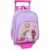 School Rucksack with Wheels Unicorn Academy Lilac 28 x 34 x 10 cm