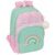 School Bag Glow Lab Amazing Green Pink 32 x 42 x 15 cm