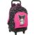 School Bag Kuromi Black Fuchsia 33 x 45 x 22 cm