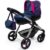 Doll Stroller Reig Stule Pram Navy Blue 63 cm