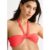 Orange Twist Front Halter Neck Bikini Top