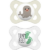 MAM Original 0m+ Pacifier 2-pack – White & Transparent