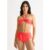 Orange Tie Front High Waist Bikini Bottom