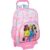 School Rucksack with Wheels Barbie Painterly Pink Sky blue 33 x 42 x 14 cm