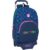 School Rucksack with Wheels Benetton Damero Navy Blue 30 x 46 x 14 cm