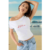 Frankies Bikinis Starlight Cotton Tee Size: M Colour: White