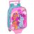 School Rucksack with Wheels My Little Pony Magic Pink Turquoise 22 x 27 x 10 cm