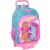 School Rucksack with Wheels My Little Pony Magic Pink Turquoise 33 x 42 x 14 cm