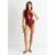 Rust Twist Halter V Bar Waist Swimsuit