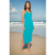 Spiritual Gangster Valerie Twist Back Midi Dress Size: L Colour: Blue