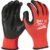 Milwaukee Cut Level 3 Dipped Work Gloves Black / Red M Pack of 1