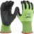 Milwaukee Hi Vis Cut Level 5 Dipped Work Gloves Black / Yellow S Pack of 1