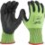 Milwaukee Hi Vis Cut Level 5 Dipped Work Gloves Black / Yellow 2XL Pack of 1