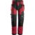 Snickers 6902 Mens Flexiwork Work Holster Pocket Trousers Regular Fit Red / Black 35″ 35″