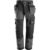 Snickers 6902 Mens Flexiwork Work Holster Pocket Trousers Regular Fit Grey / Black 36″ 37″