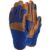 Town and Country All Purpose Synthetic Leather Work Gloves Blue / Brown M