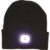 Town and Country Beanie Hat and Rechargeable LED Head Torch Black One Size