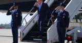 Trump arrives in Los Angeles for GOP fundraiser. Newsom bemoans ‘overdue’ wildfire relief